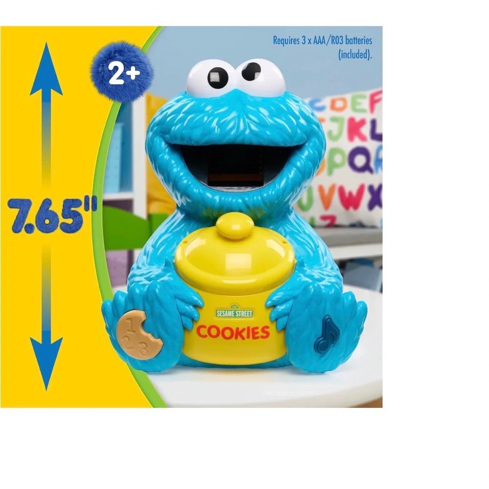 SESAME STREET Cookie Counting Jar – 12 pieces. Learning & Education Toy. NEW